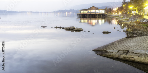 Photo: Viverone lake autumnal view color image Viverone lake autumnal view color image