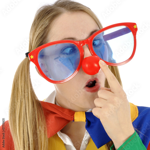 Photo: Clown mit großer Brille Clown mit großer Brille