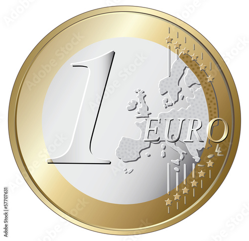 Vector: one euro coin vector illustration one euro coin vector illustration