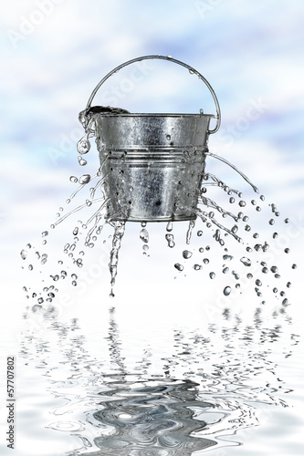 Photo: bucket with holes bucket with holes