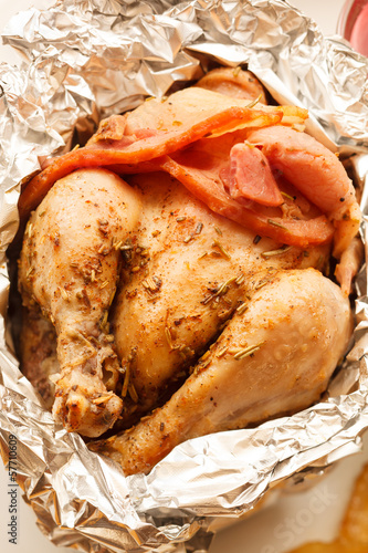 Photo: Roasted Chicken in the foil Roasted Chicken in the foil
