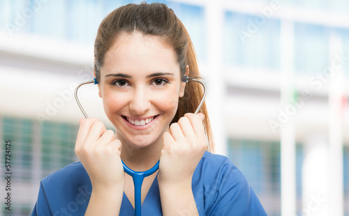 Photo: Young nurse portrait Young nurse portrait