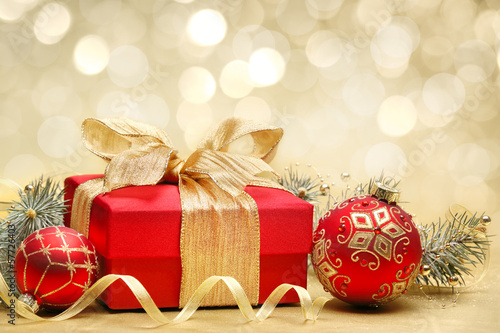 Photo: Decorated Christmas gifts Decorated Christmas gifts
