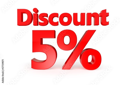 Illustration: 5 percent discount 5 percent discount