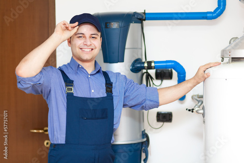Photo: Smiling plumber Smiling plumber