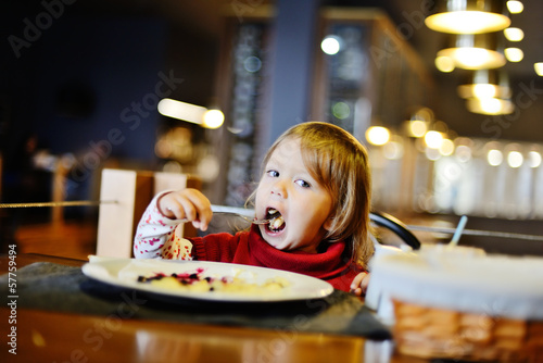 Photo: toddler in restaurant toddler in restaurant