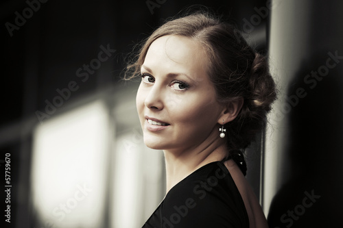Photo: Happy woman smiling Happy woman smiling