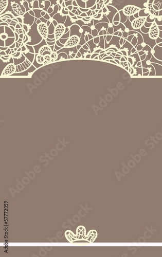 Vector: Retro Lace Card Retro Lace Card