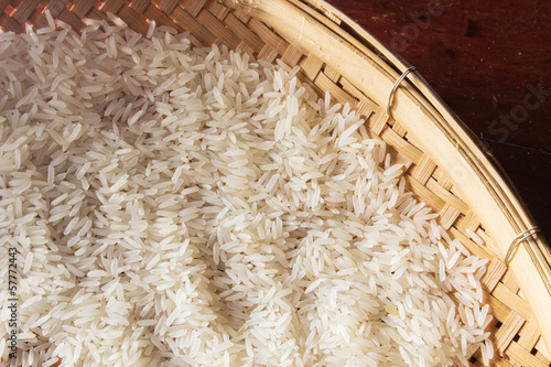 Photo: Thai raw rice Thai raw rice