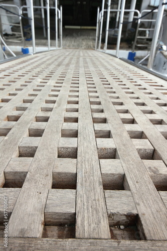 Photo: Wooden Ship Gangplank Wooden Ship Gangplank