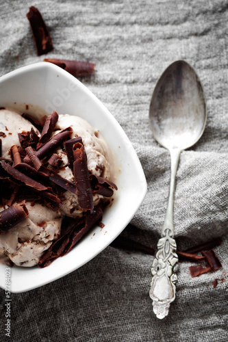 Photo: Chocolate ice cream Chocolate ice cream
