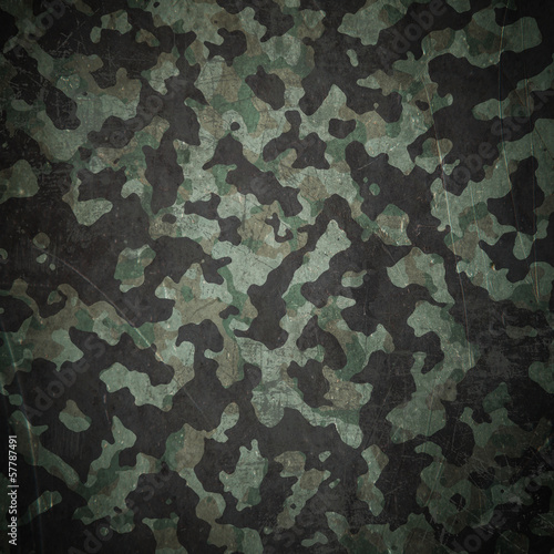 Illustration: Grunge military camouflage background Grunge military camouflage background