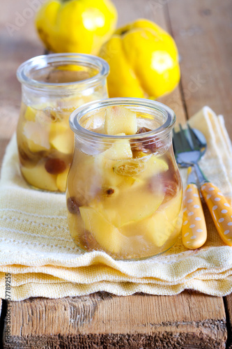 Photo: Quince and raisin compote Quince and raisin compote
