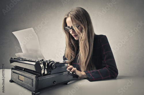 Photo: young typewriter young typewriter