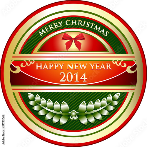Illustration: Happy New Year 2014 Happy New Year 2014