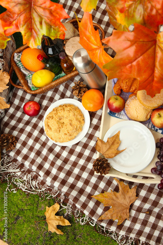 Photo: Outdoors picnic close up Outdoors picnic close up