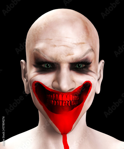 Illustration: Wounded Killer Clown Wounded Killer Clown