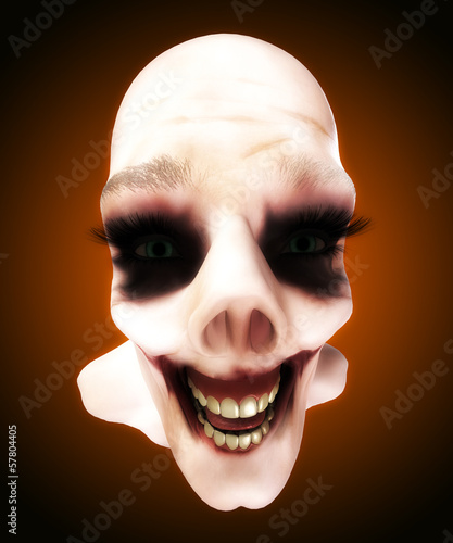 Illustration: Zombie Face Up Close Zombie Face Up Close