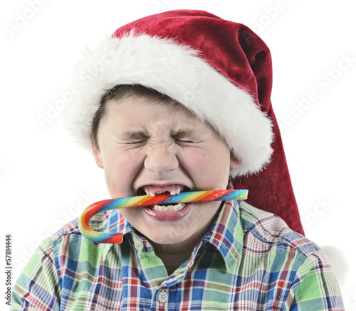 Photo: Junge mit Nikolausmütze Junge mit Nikolausmütze