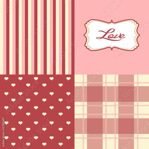 Vector: valentines day pattern valentines day pattern