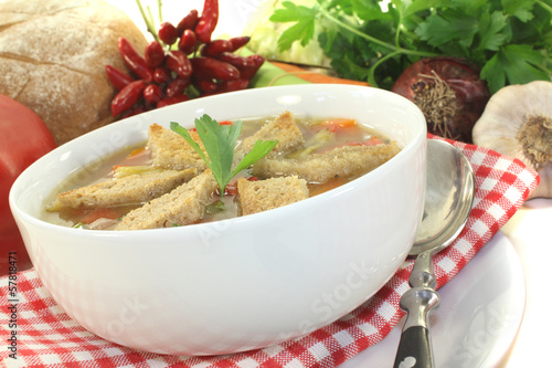 Photo: Brotsuppe mit Chili Brotsuppe mit Chili