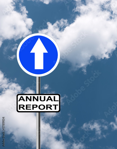Photo: Positive annual report business background Positive annual report business background