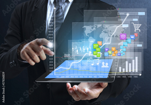 Photo: touch- tablet in hands touch- tablet in hands