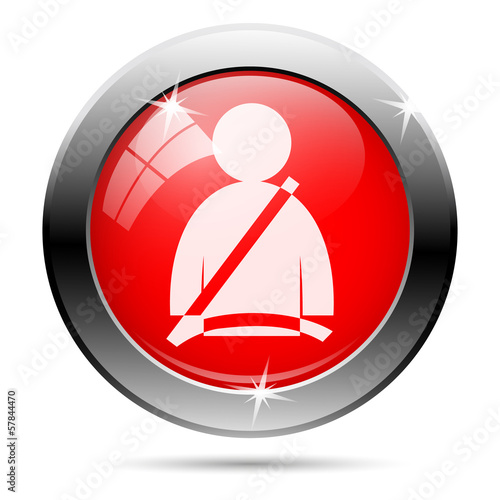 Illustration: Safety belt icon Safety belt icon