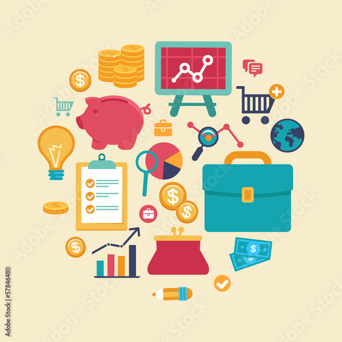 Vector: Vector finance and business concept Vector finance and business concept
