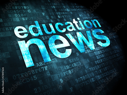 Illustration: News concept: Education News on digital background News concept: Education News on digital background