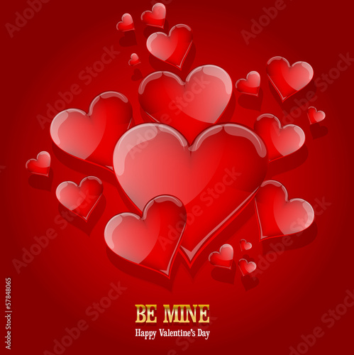 Vector: Valentine's day postcard Valentine's day postcard