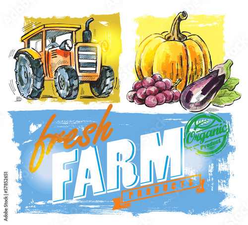 Vector: vector fresh farm vector fresh farm