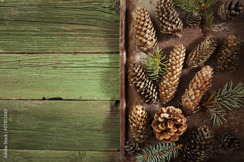 Photo: Christmas fir cones Christmas fir cones