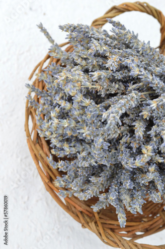 Photo: Lavander in a basket Lavander in a basket