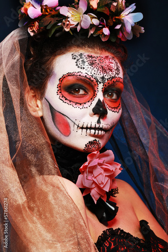 Photo: halloween make up sugar skull halloween make up sugar skull