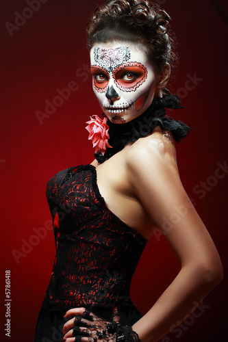 Photo: halloween make up sugar skull halloween make up sugar skull
