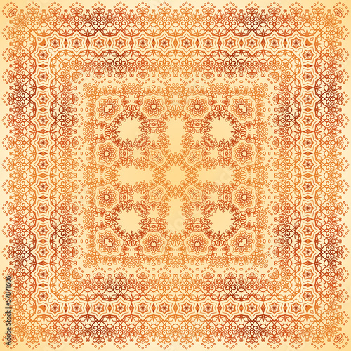 Vector: Vintage beige lacy ornate shawl vector pattern Vintage beige lacy ornate shawl vector pattern