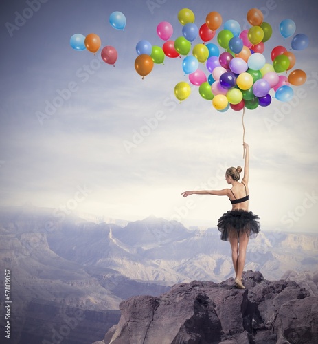 Photo: Dancer with balloons Dancer with balloons