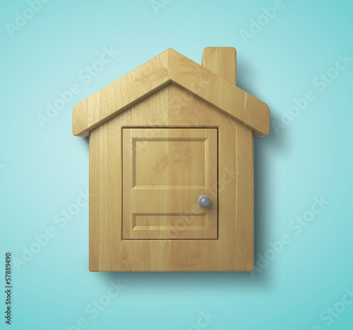 Photo: wooden house wooden house