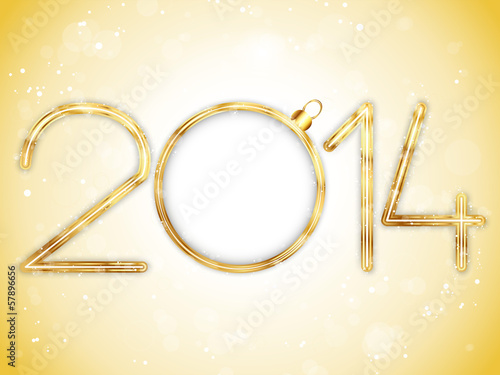 Vector: Happy New Year 2014 Gold Background Happy New Year 2014 Gold Background