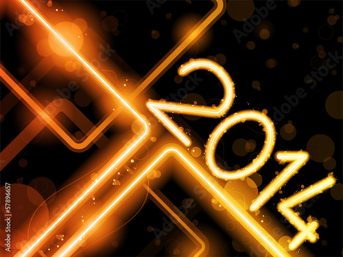 Vector: 2014 Yellow Orange Lines Background Neon Laser 2014 Yellow Orange Lines Background Neon Laser