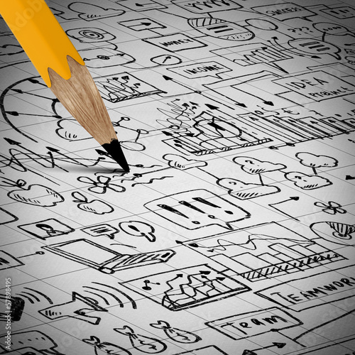 Photo: Business sketch Business sketch