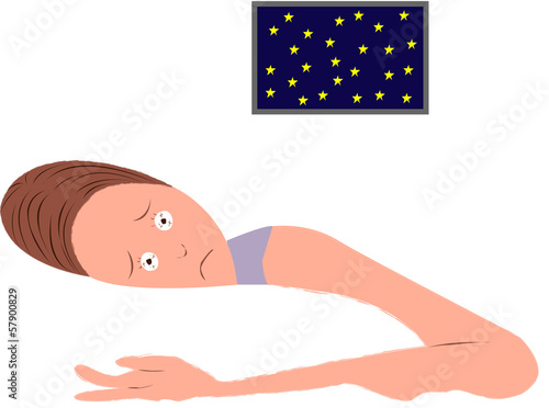 Illustration: 女性 睡眠 女性 睡眠