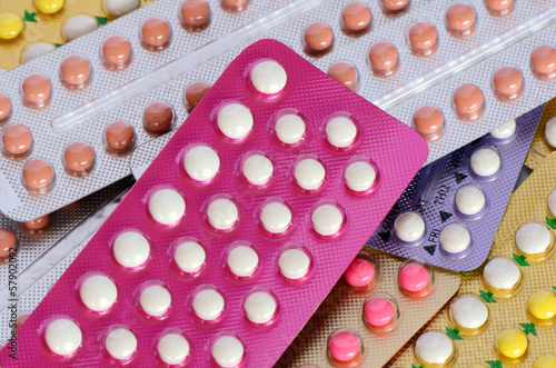 Photo: 28 tablets contraceptive pills strip. 28 tablets contraceptive pills strip.