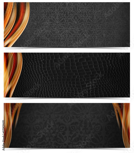 Illustration: Three Luxury Banners Three Luxury Banners