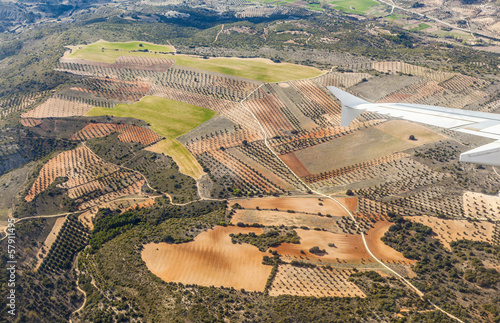 Photo: aerial of rural landscape nar Madrid aerial of rural landscape nar Madrid