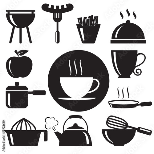 Vector: Kitchen icons set,vector format Kitchen icons set,vector format