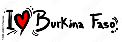 Vector: Burkina Faso love Burkina Faso love