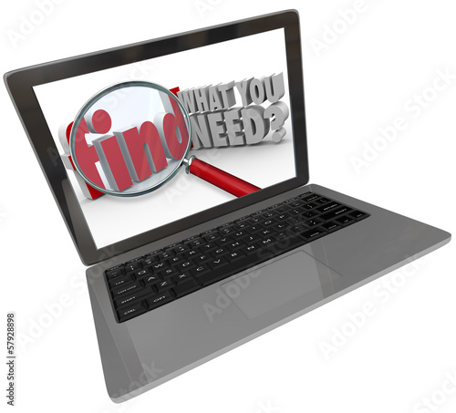 Illustration: Find What You Need Website Search Engine Results Find What You Need Website Search Engine Results