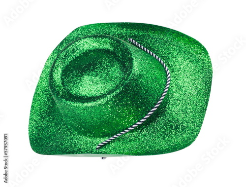 Photo: Green Carnival Hat Isolated Green Carnival Hat Isolated